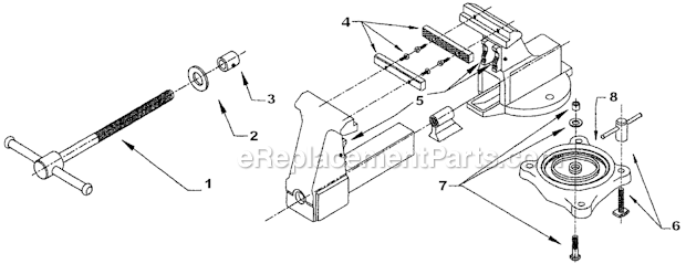 Part Location Diagram of 10203S51 Wilton Lock Nut And Bolt Assembly