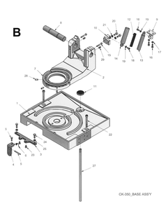 Diagram 2 Diagram and Parts List for CK350-4  Wilton Table Saw