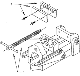 Page A Diagram and Parts List for 25A  Wilton Vise