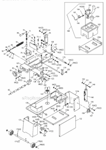 Page B Diagram and Parts List for 3410  Wilton Band Saw