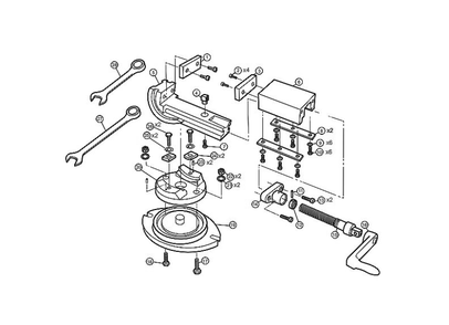 Diagram Diagram and Parts List for AMV-SP-50  Wilton Vise