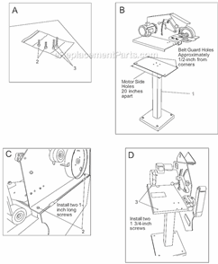 Page F Diagram and Parts List for 4103 5507796 Wilton Bench Grinder