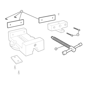 Diagram Diagram and Parts List for ML45 11614 Wilton Vise