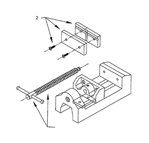Diagram Diagram and Parts List for 25 12800 Wilton Vise