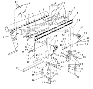 Blade_Guide_Arm_Support Diagram and Parts List for 7000  Wilton Band Saw