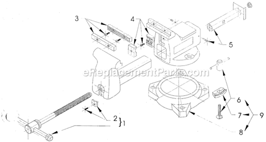 Part Location Diagram of WL9-21500-04 Wilton Pipe Jaws W/ Scr Mdl 746a (text)