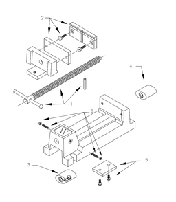 Fig-0 Diagram and Parts List for 1035-B-1999 63238 Wilton Vise
