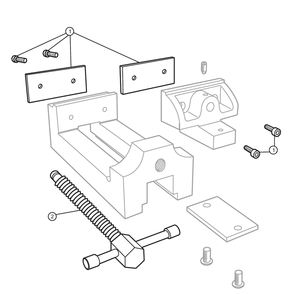 Diagram Diagram and Parts List for GR44 11634 Wilton Vise