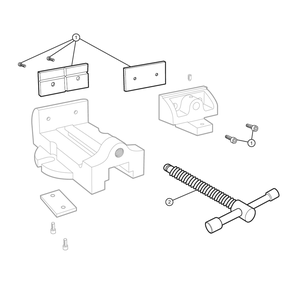 Diagram Diagram and Parts List for MV6 11604 Wilton Vise