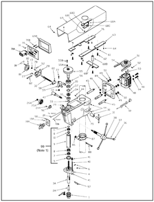 Fig-0 Diagram and Parts List for A5816  Wilton Drill Press