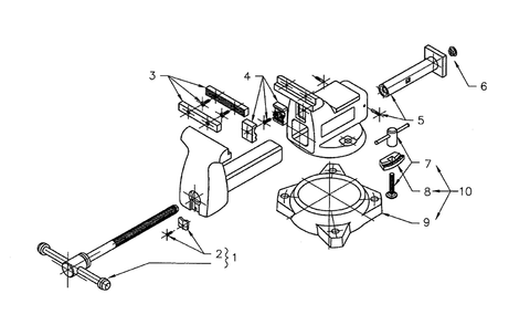 Part Location Diagram of WL9-21300-02 Wilton Spindle Retainer With Screw 744a