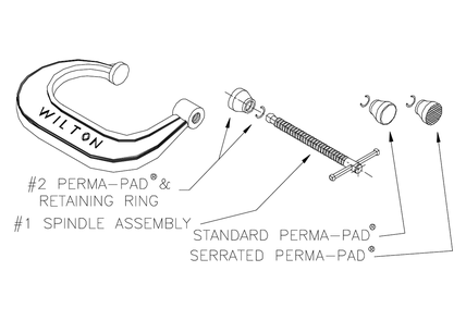 Part Location Diagram of WL9-1701080 Wilton SPINDLE ASSEMBLY 402 6306 C-CL