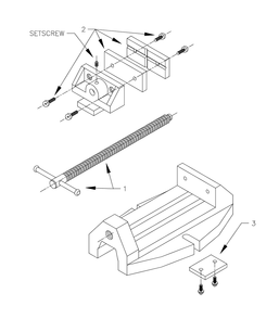 Fig-0 Diagram and Parts List for 1335-A-1999 63238 Wilton Vise