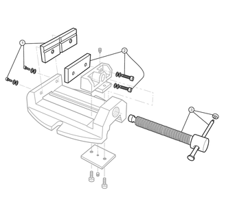 Fig-0 Diagram and Parts List for 1345 63239 Wilton Vise