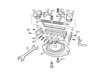 Diagram Diagram and Parts List for SCV-SP-100  Wilton Vise
