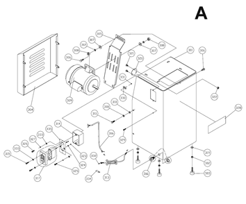 Fig-1 Diagram and Parts List for 4200A  Wilton Sander Polisher