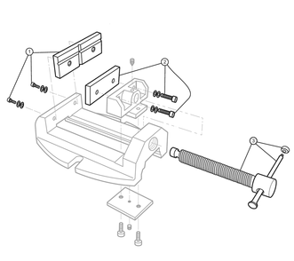 Fig-0 Diagram and Parts List for 1335 63238 Wilton Vise
