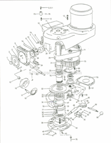 Back_Gear_Components Diagram and Parts List for PVS203  Wilton Mill