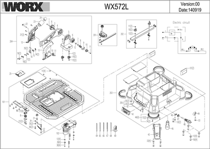 Part Location Diagram of 50008865 Worx Dust Extractor Linker