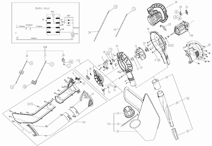 Part Location Diagram of 50000677 Worx Compression Spring