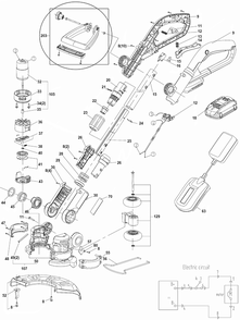 Worx Wg156 Diagram and Parts List for WG156  Worx Edger