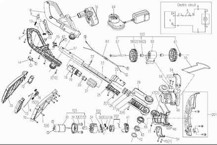 Part Location Diagram of 50015034 Rockwell Spool Assembly