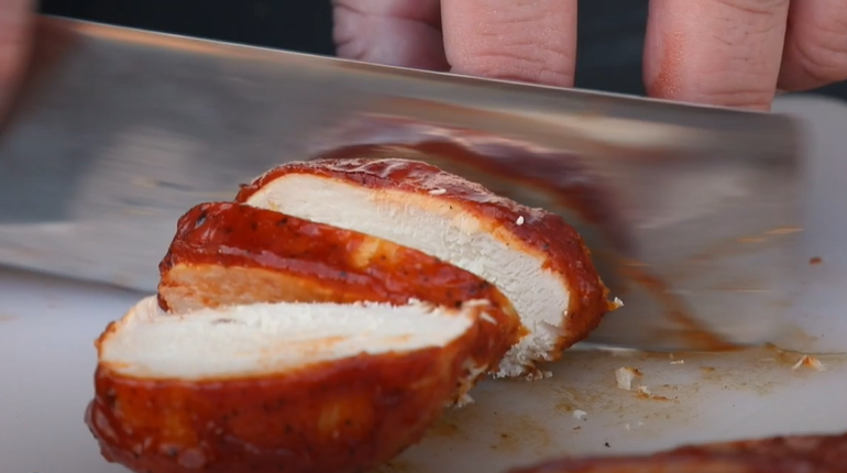 Brining Chicken - Fully Cooked Chicken with BBQ Sauce
