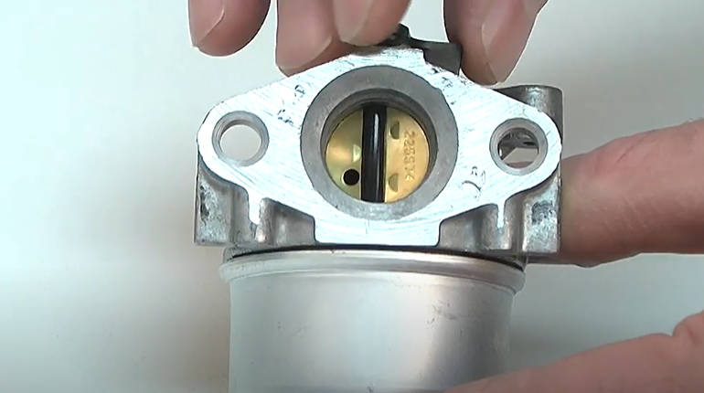 Inspecting the carburetor
