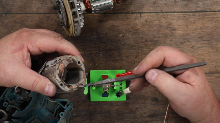 Electric motor armature