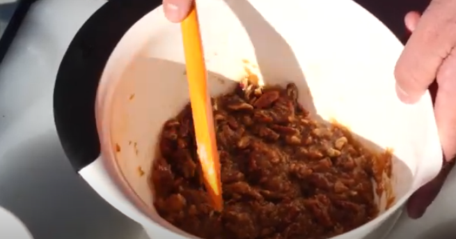 Sweet potato topping