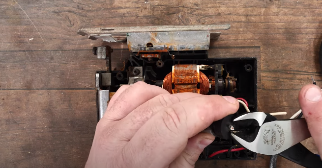 Cut the wire flush to the grommet
