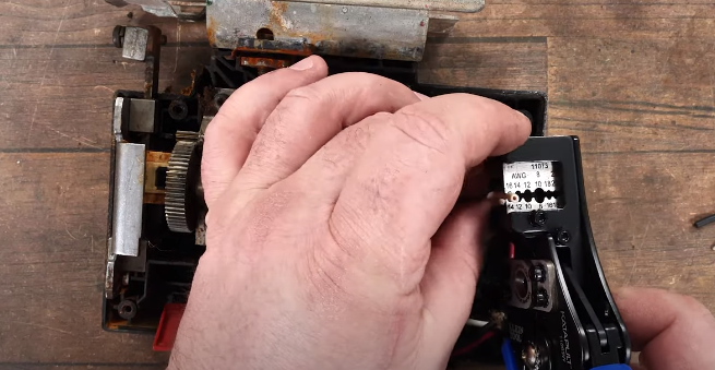 Strip the wire with a stripping tool