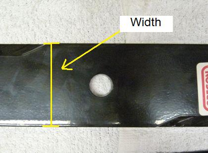 Mower Blade Width