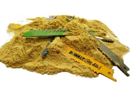 Reciprocating Saw Blades and Sawdust