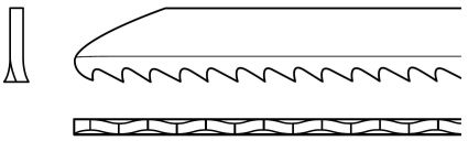 Milled Wavy Jigsaw Blade