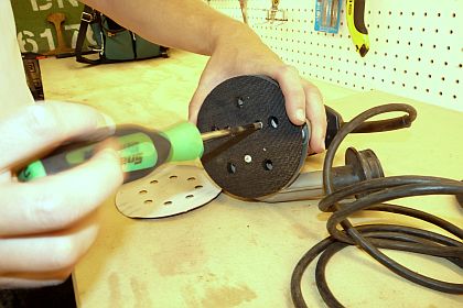 Unscrew Backer Pad Screws