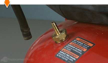 Remove the tank hose
