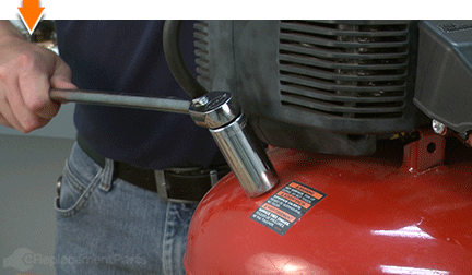 Loosen the check valve