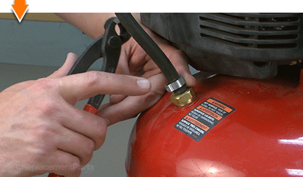 Install the tank hose