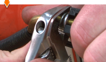 Secure the cable nut
