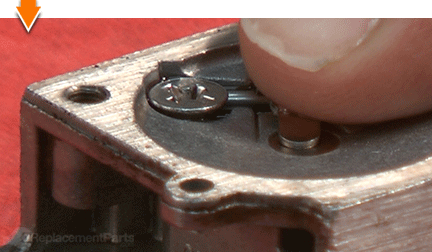 Press the metering lever