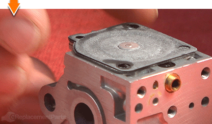 Install the diaphragm