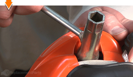 Loosen the spark plug
