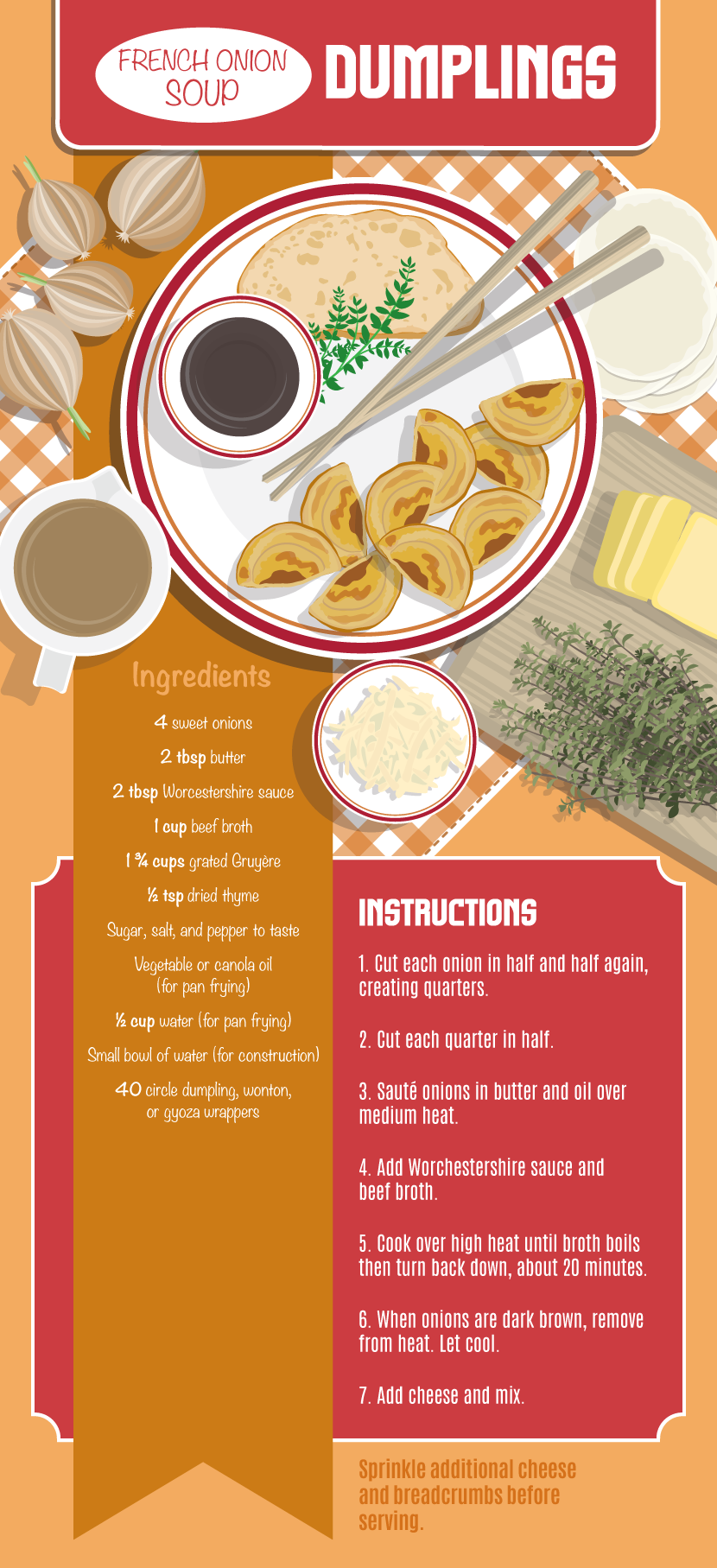 French Onion Soup Dumplings - Making Your Own Dumplings