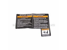 Label-tine – Part Number: 777S30649