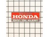 Emblem- Top Cover - Oil Alert – Part Number: 87101-ZE9-810