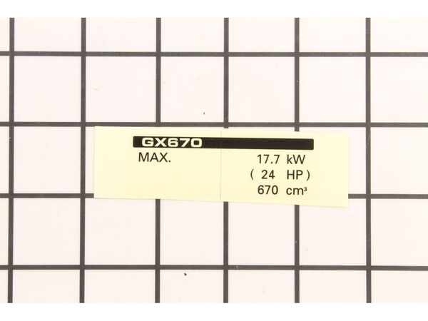 10018415-1-M-Honda-87152-ZN1-010-Label- Specification - Gx670