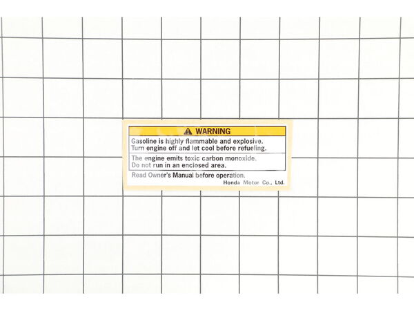 10018528-1-M-Honda-87516-Z0J-000-Mark- Operator Caution