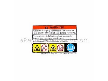10018533-1-M-Honda-87516-Z4H-000-Mark- Operator Caution