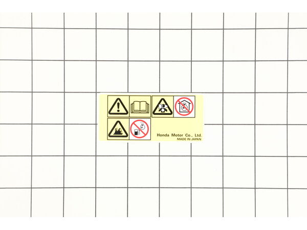 10018553-1-M-Honda-87519-ZH7-000-Mark- Operator Caution - Picto